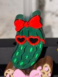 Pickle  Straw Topper