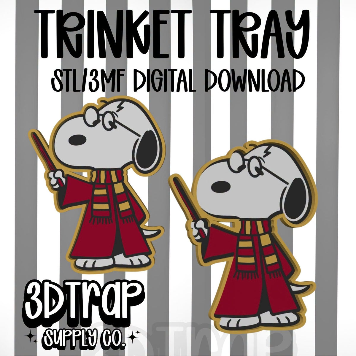 Hp- dog Trinket Tray STL/3MF