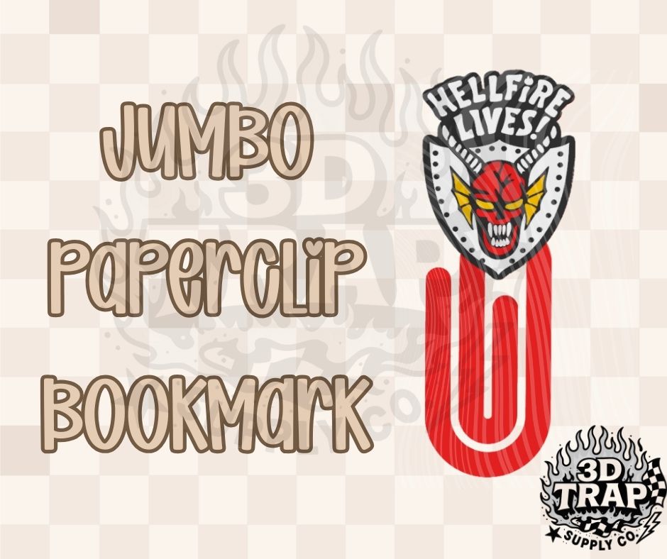 ST Monster Jumbo Paperclip Bookmark – 3D Printed