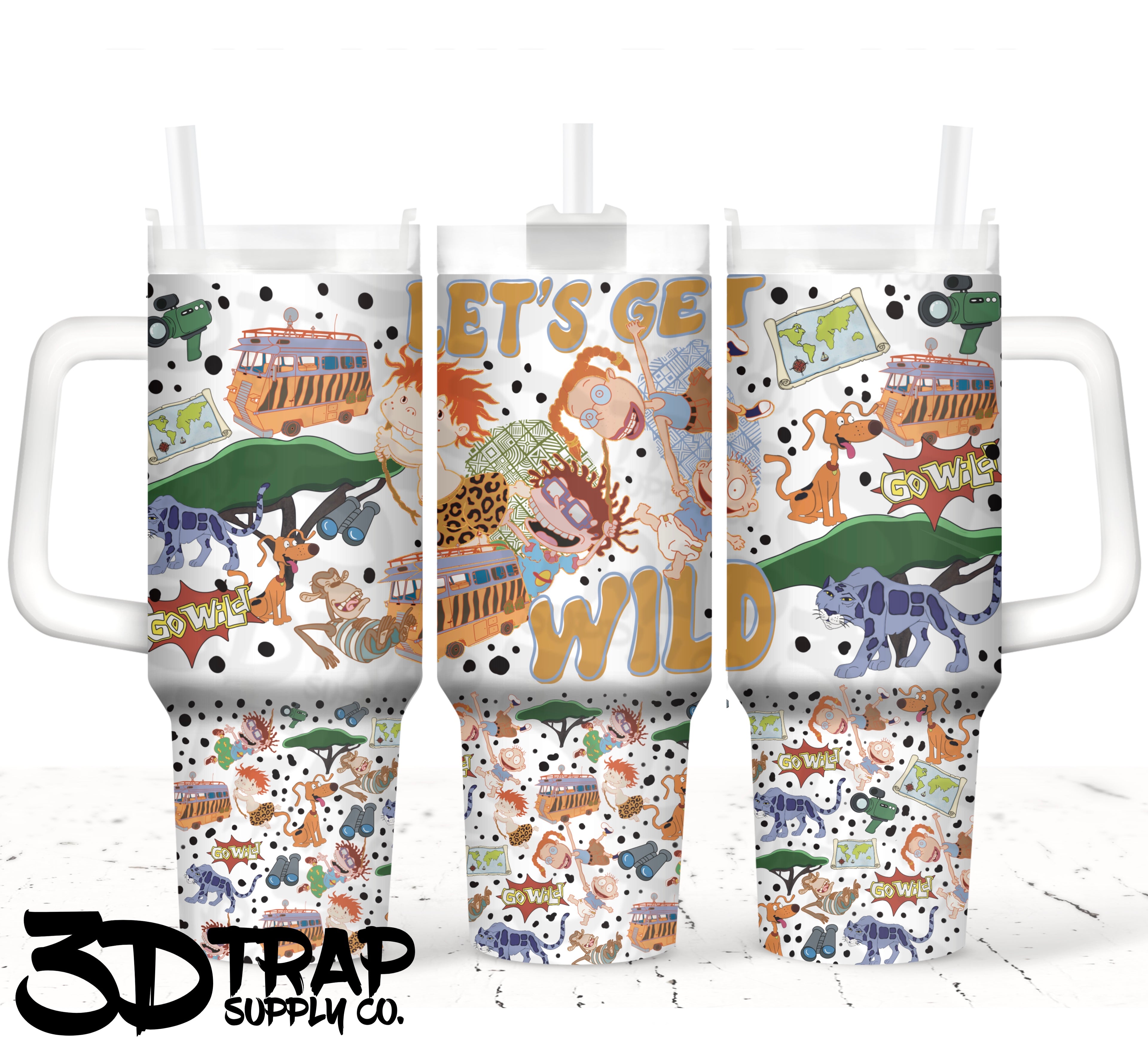 Let's Get Wild  40 OZ tumbler design
