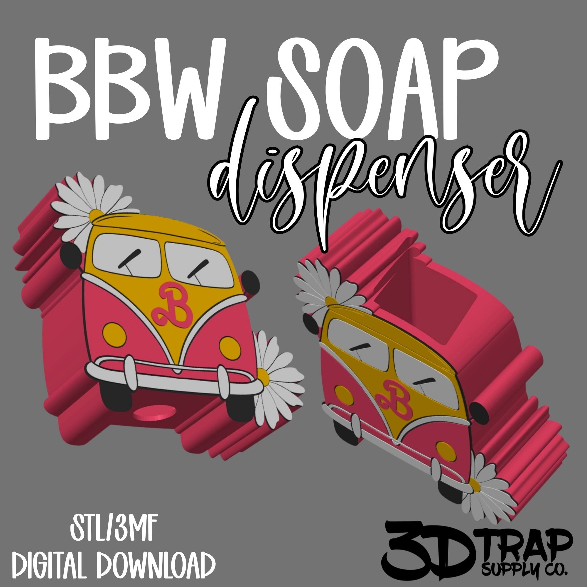 Retro Van BBW Soap holder  STL/3MF