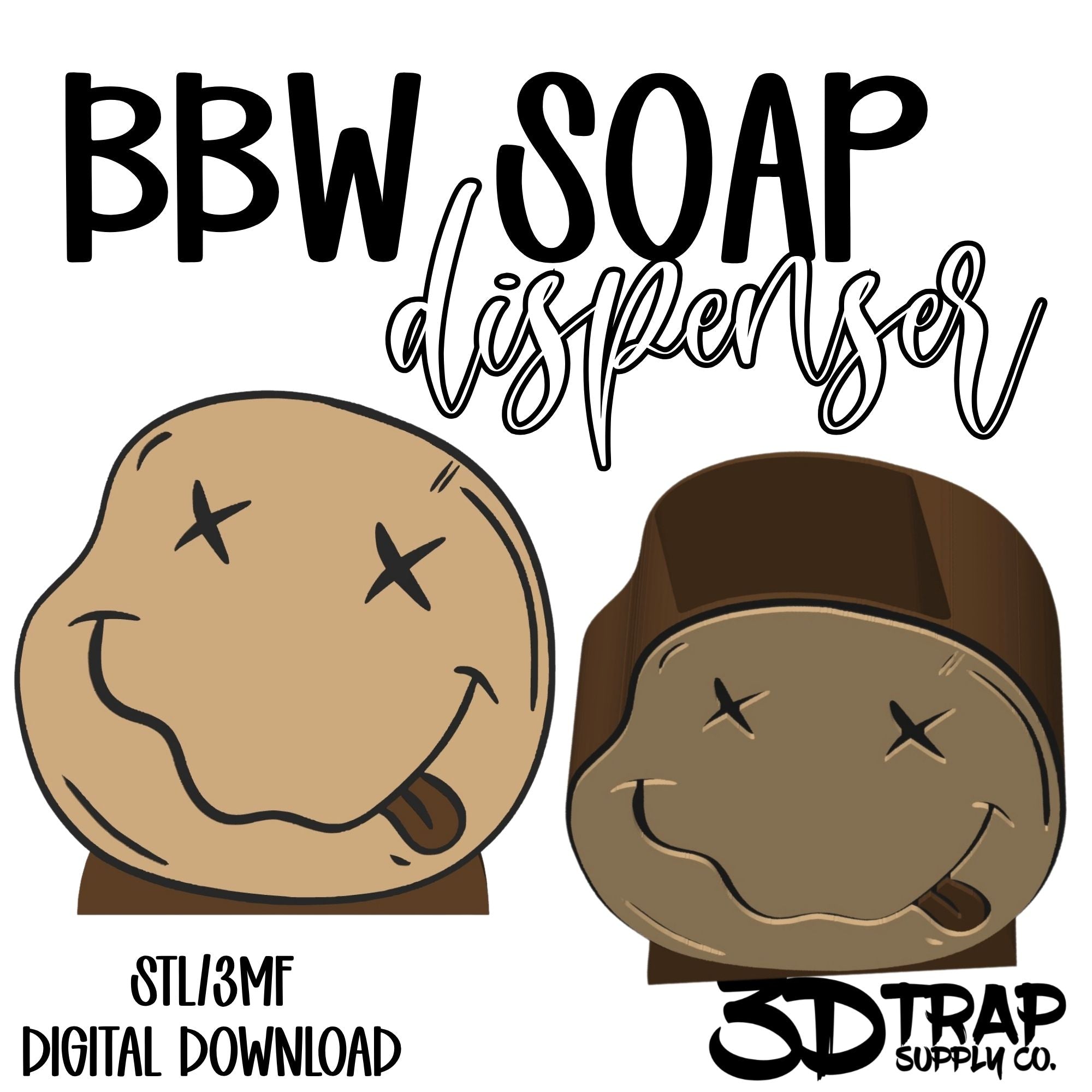 Smiley Face BBW Soap holder  STL/3MF