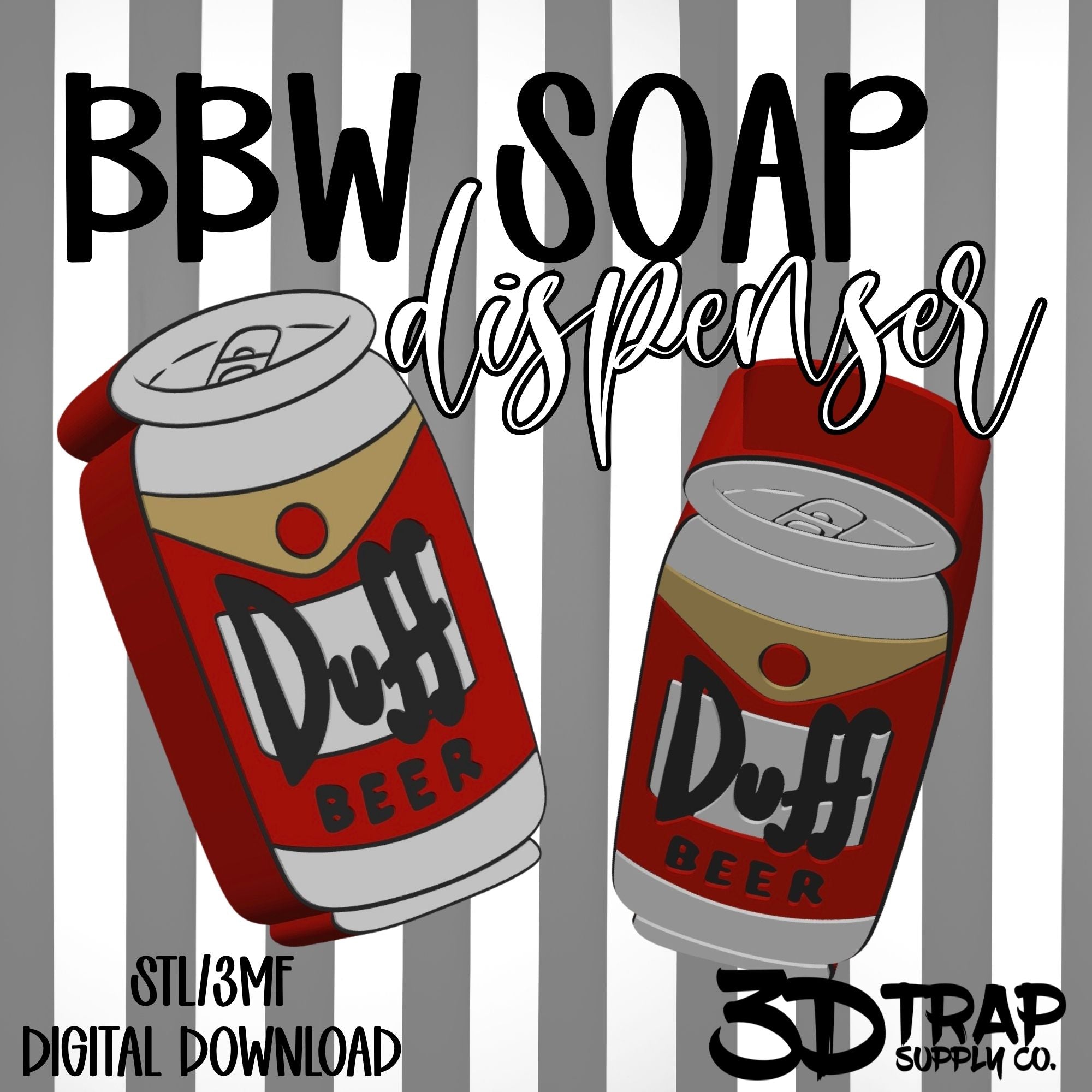 Beer Can BBW Soap holder  STL/3MF