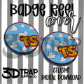TS CD Badge Reel Cover Topper STL/3MF