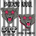 Wildcats Badge Reel Cover Topper STL/3MF