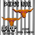 Longhorn Badge Reel Cover Topper STL/3MF