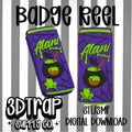 Purple Drink Badge Reel Cover Topper STL/3MF