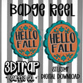 Hello Fall Badge Reel Cover Topper STL/3MF