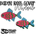 Neon Fish Badge Reel Cover Wholesale