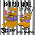 Bear Badge Reel Cover Topper STL/3MF