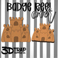 Sand Castle Badge Reel Cover Wholesale