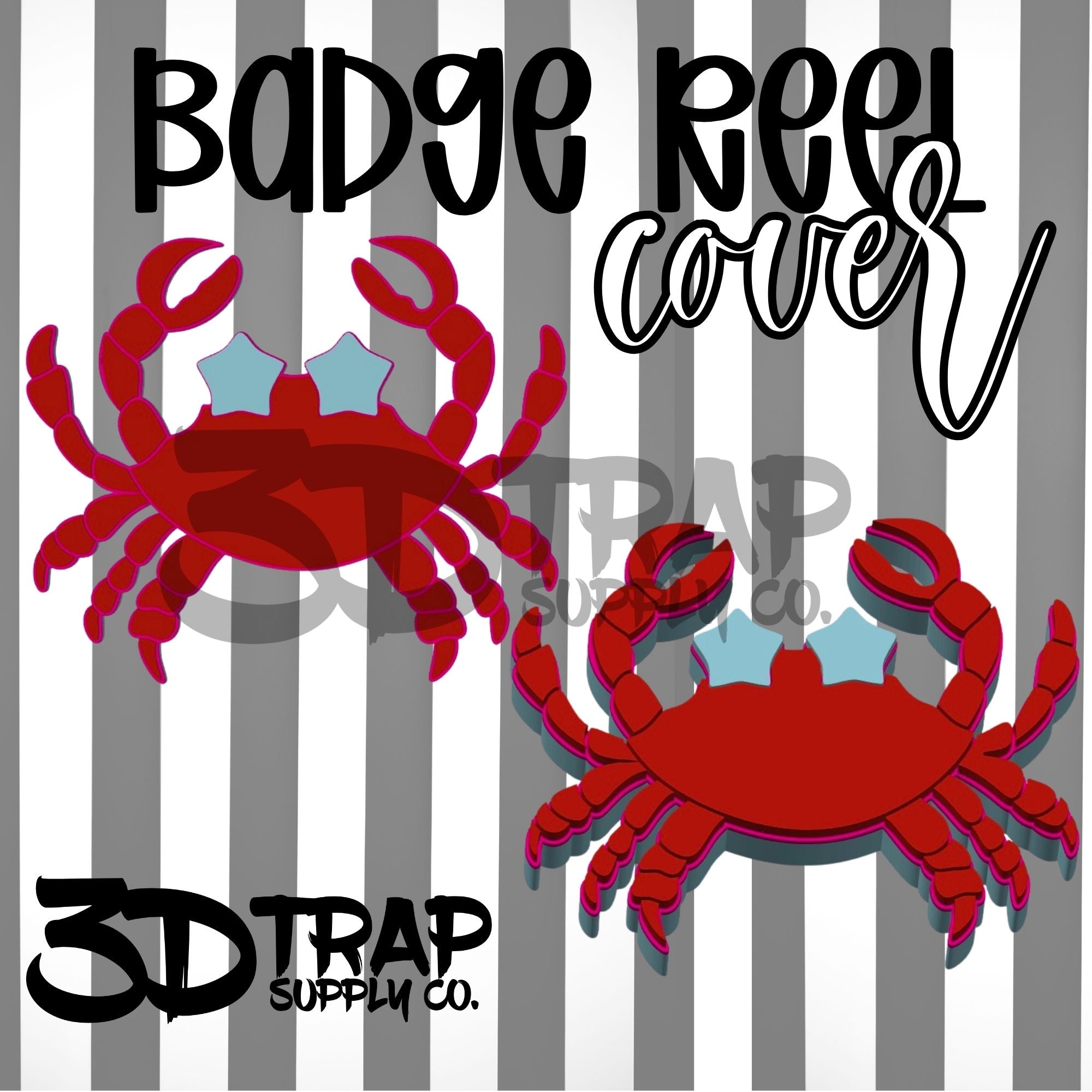 Crab Badge Reel Cover Wholesale