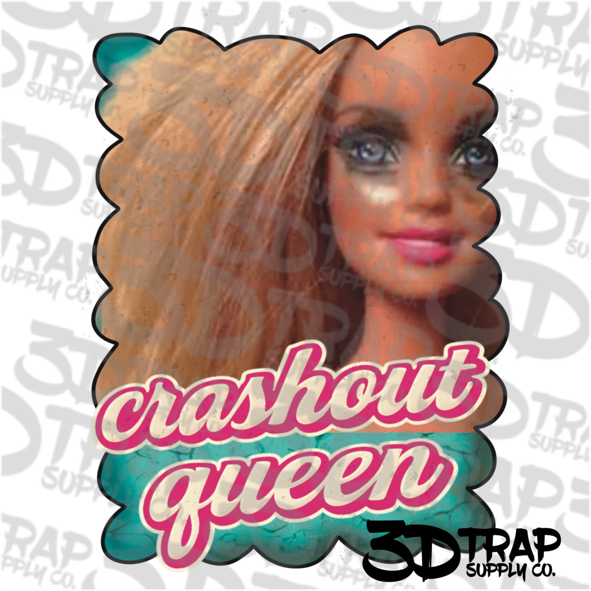 Crashout Queen Doll Digital T-Shirt Design PNG |  Instant Download