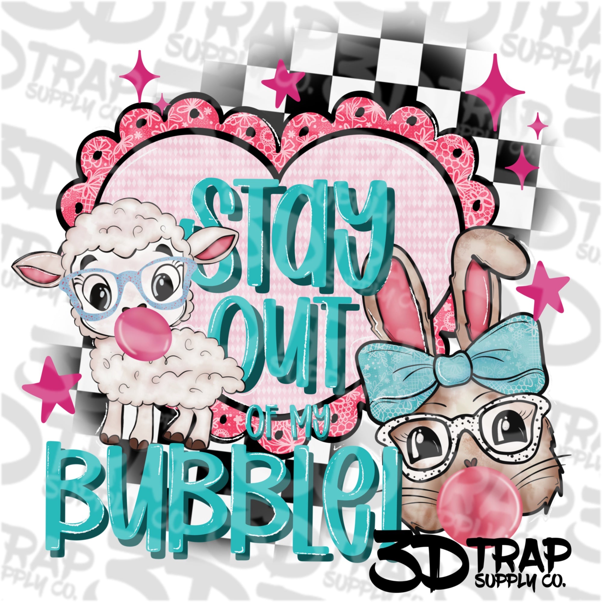 Stay Out of my bubble  Digital T-Shirt Design PNG |  Instant Download