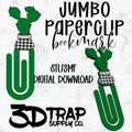 Cactus Checker Pot Paperclip Bookmark STL/3MF