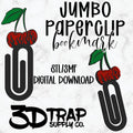 Cherry Flame  Paperclip Bookmark STL/3MF