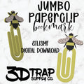 Bee Paperclip Bookmark STL/3MF