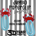 Crab Paperclip Bookmark STL/3MF