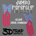 90's Bow Paperclip Bookmark STL/3MF