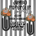 Pumpkin Spice Paperclip Bookmark STL/3MF