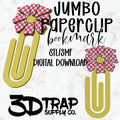 Checker Daisy Paperclip Bookmark STL/3MF