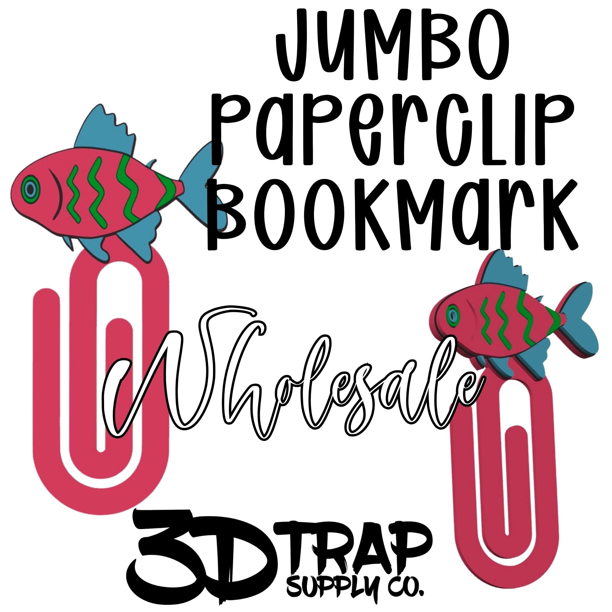Neon Fish Paperclip Bookmark Wholesale