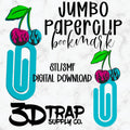 Cherry Flame  Paperclip Bookmark STL/3MF