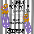 Bear Paperclip Bookmark STL/3MF