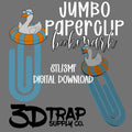 Floating Goose Paperclip Bookmark STL/3MF