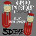 Sourdough Jar Paperclip Bookmark STL/3MF