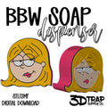 Girl BBW Soap holder  STL/3MF
