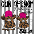 Cow Hat Can Opener Keychain STL/3MF