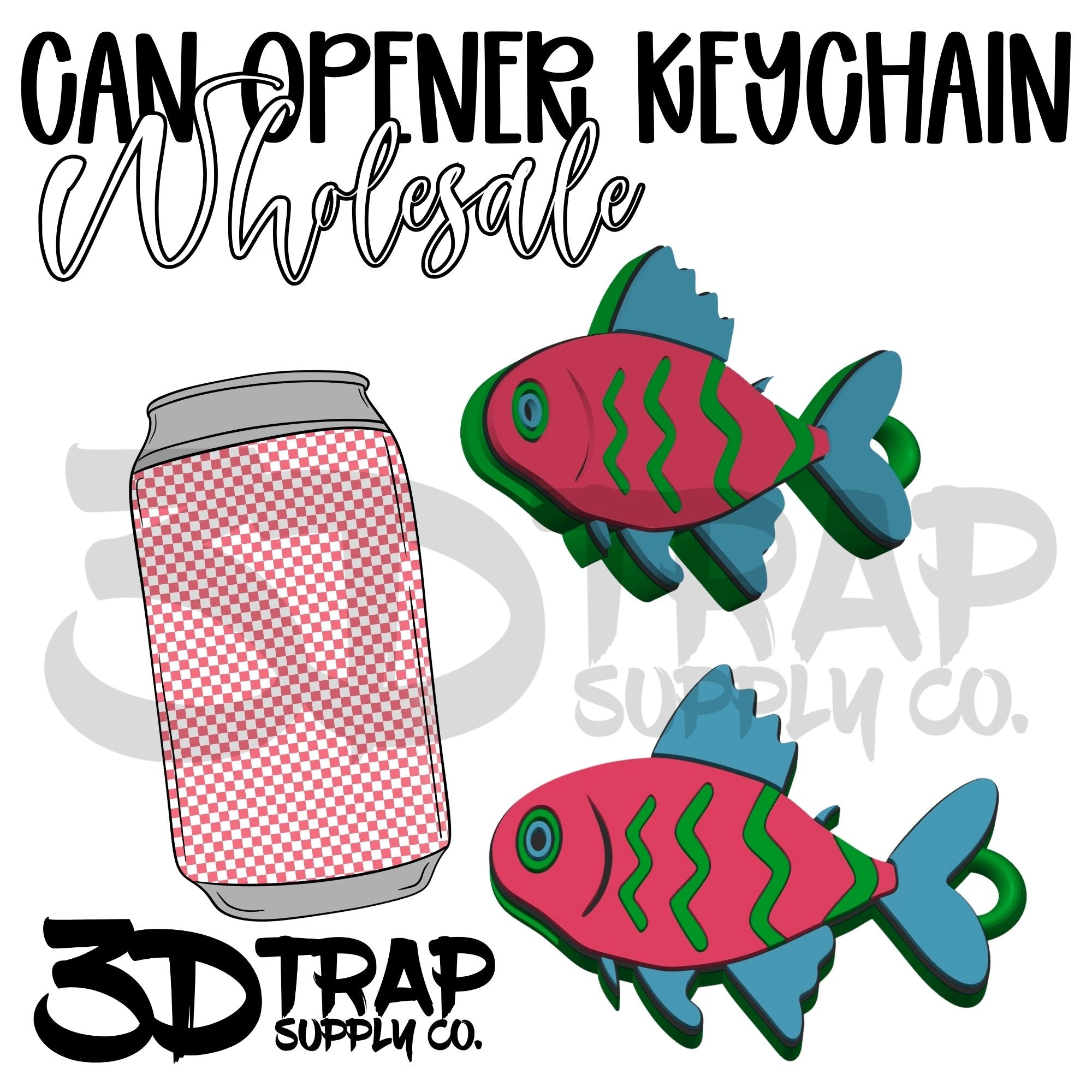 Neon Fish Can Opener Keychain Wholesale