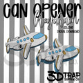 Airplane Can Opener Keychain STL/3MF