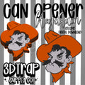 Cowboys Can Opener Keychain STL/3MF