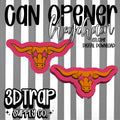 Longhorn Can Opener Keychain STL/3MF