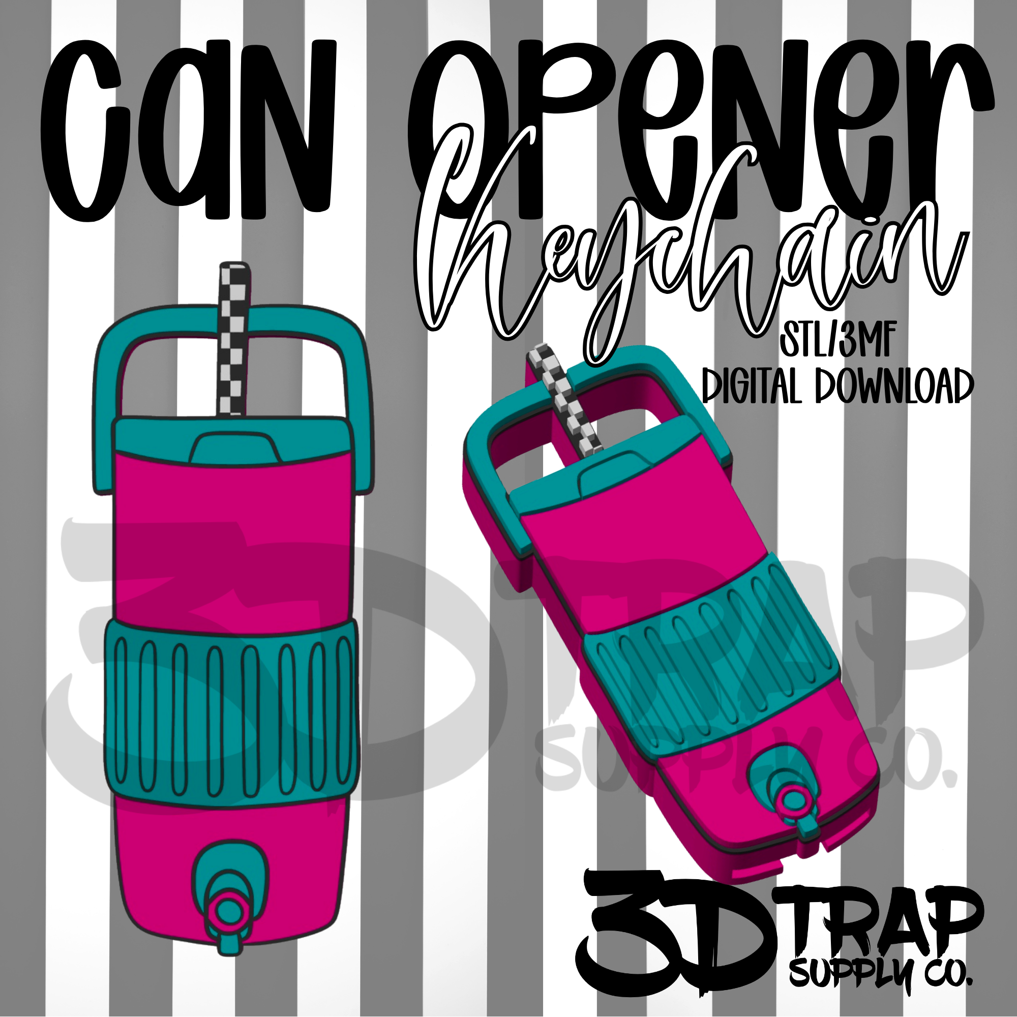 Trendy Jug Can Opener Keychain STL/3MF