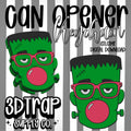 Green Man Can Opener Keychain STL/3MF