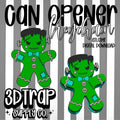 Franky Gingerbread Can Opener Keychain STL/3MF