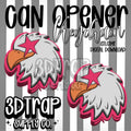 Eagles Can Opener Keychain STL/3MF