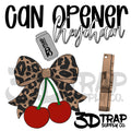 Leopard Bow Cherries Can Opener  Wholesale