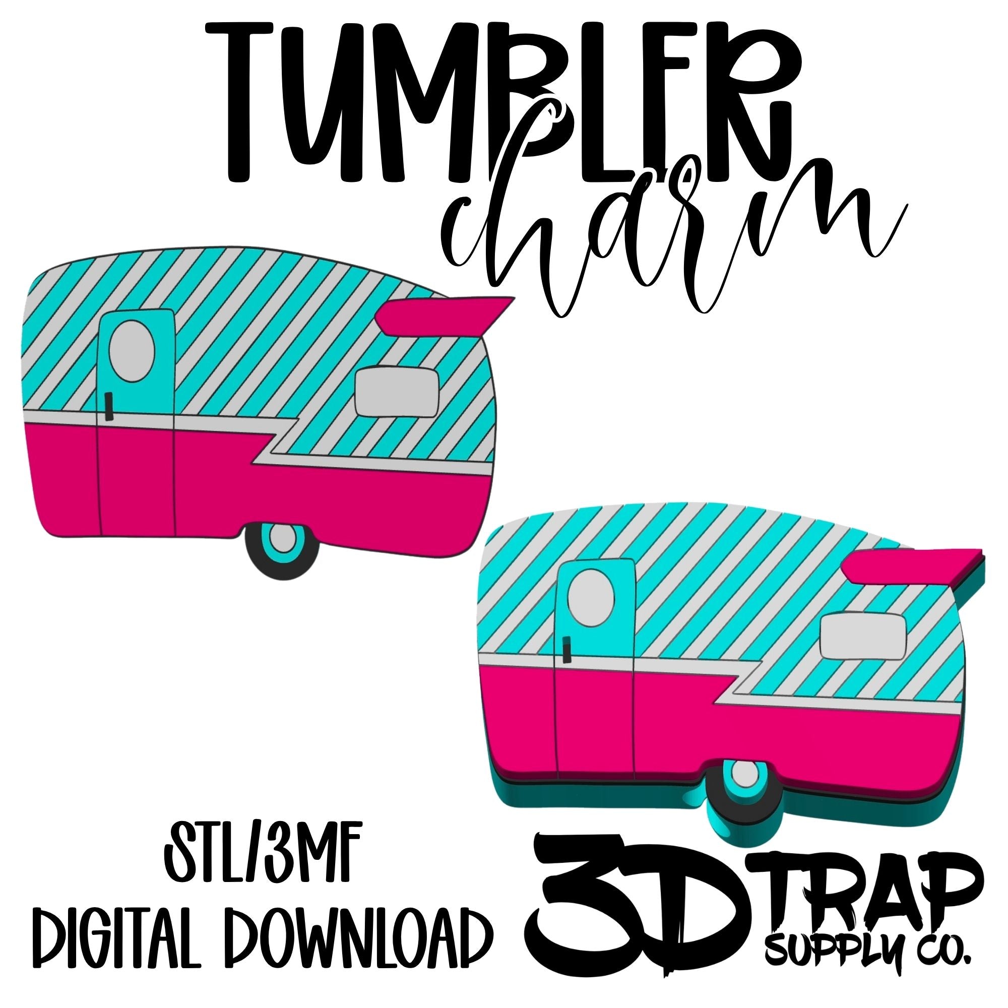 Camper Tumbler Charm STL/3MF