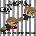 HP Flat Back Strawl Topper Stl/3mf file
