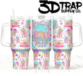 Floating through life 40 OZ tumbler design
