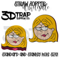 Girl Straw topper Wholesale