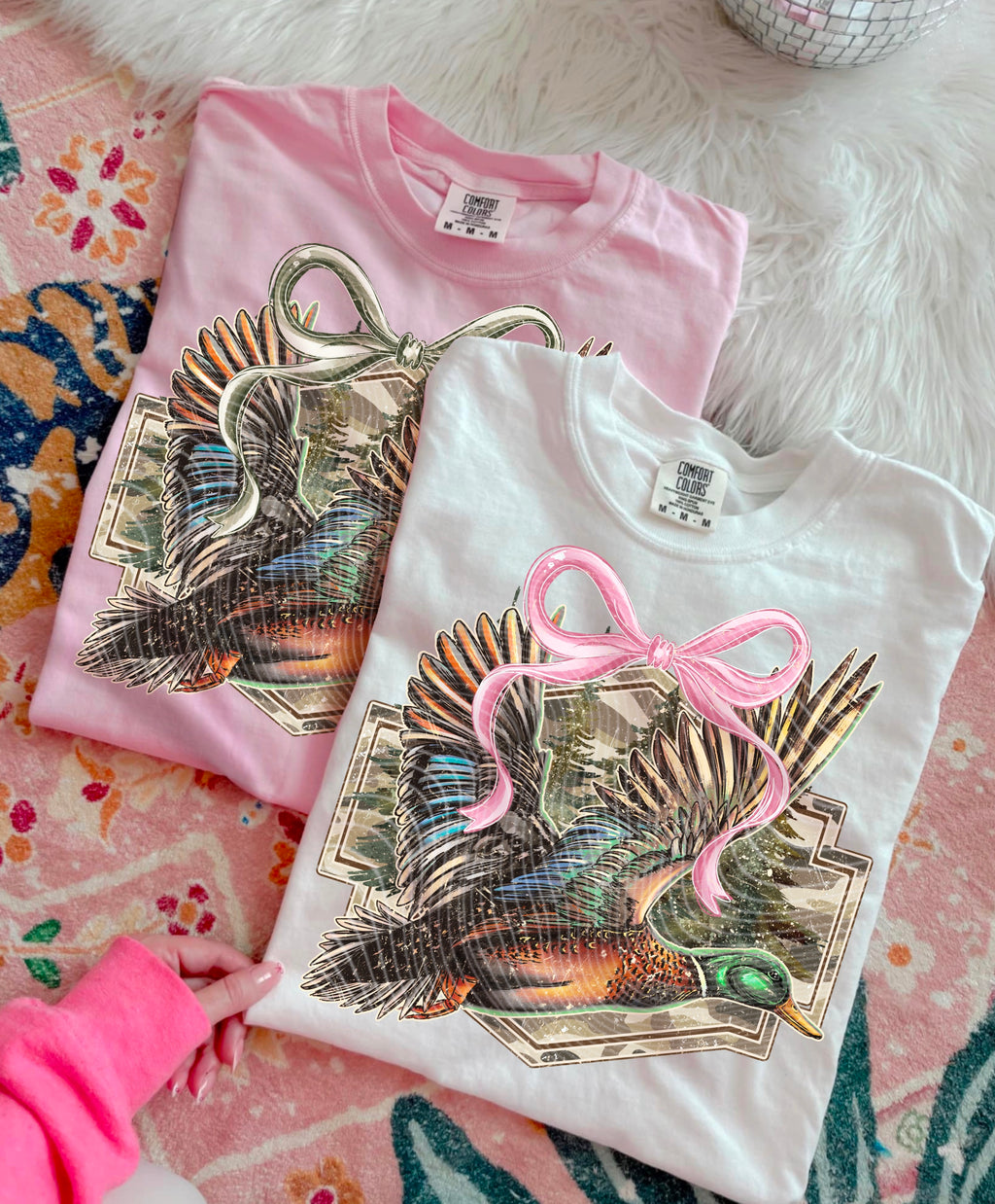 Duck Bow Graphic T Shirt Unisex | Soft Style Tee | Trendy Casual Everyday Shirt