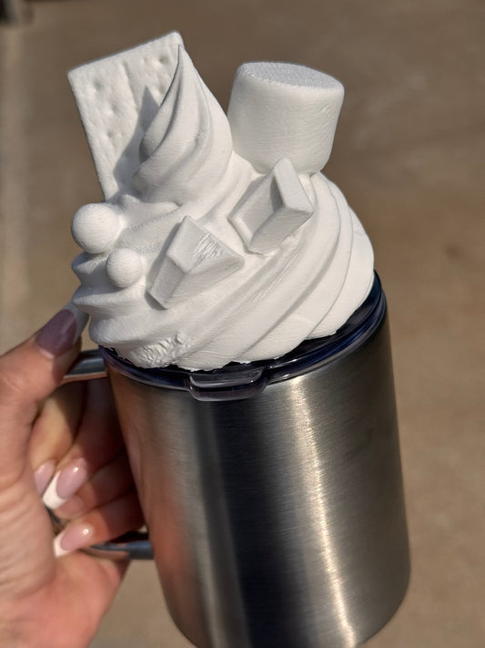 Smore's whip cream topping 3d printed