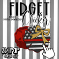 Fire Fighter Bow Fidget Clicker STL/3MF