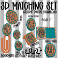 Hello Fall Set 3D Matching Sets STL/3MF