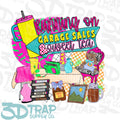 Running on garage sales and drink   Digital T-Shirt Design PNG |  Instant Download